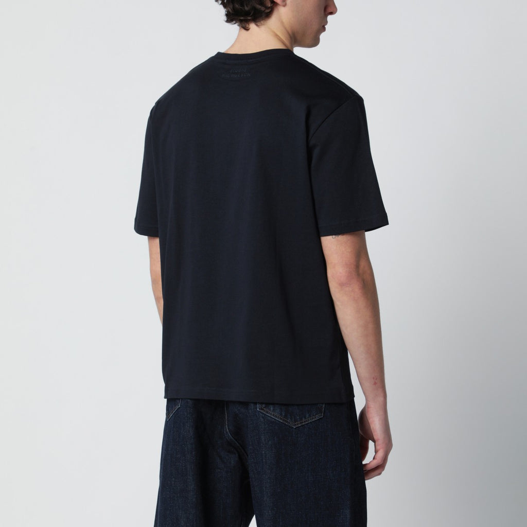 STUDIO NICHOLSON Bric T-shirt blue regular fit