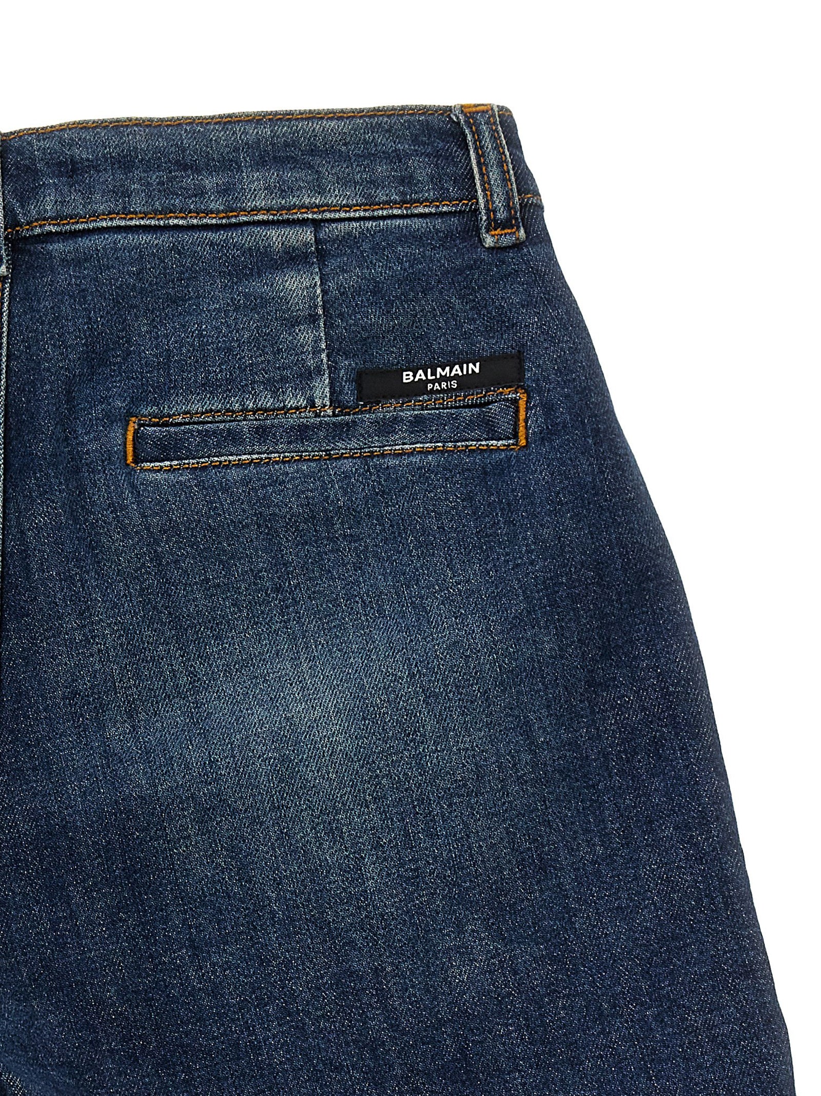 Balmain Kids Denim Shorts