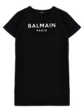 Balmain Kids Embossed Logo Dress