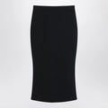 Givenchy Black midi skirt with pleats on the back