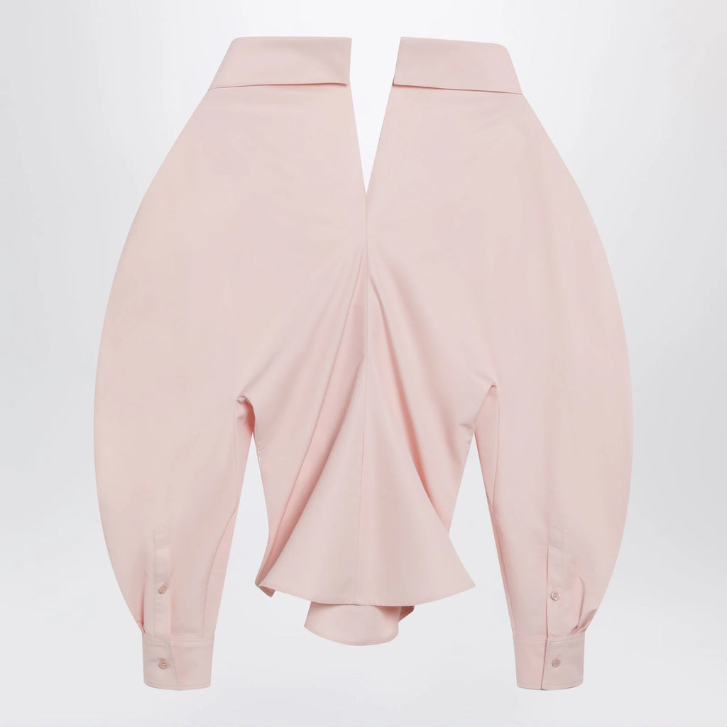Givenchy Pink cut-out poplin shirt