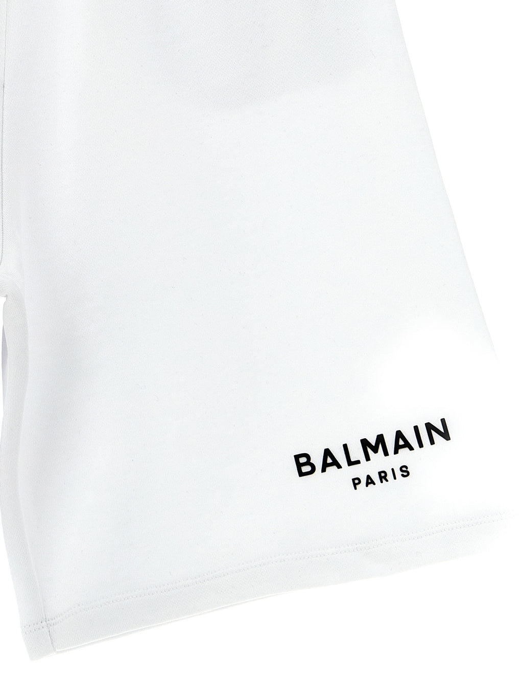 Balmain Kids Embossed Logo Bermuda Shorts