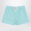 MC2 Saint Barth Aqua green striped cotton Shorts