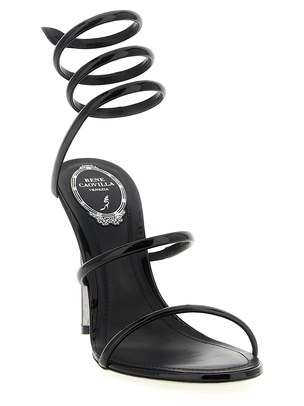 René Caovilla Cleo Metallic Sandals