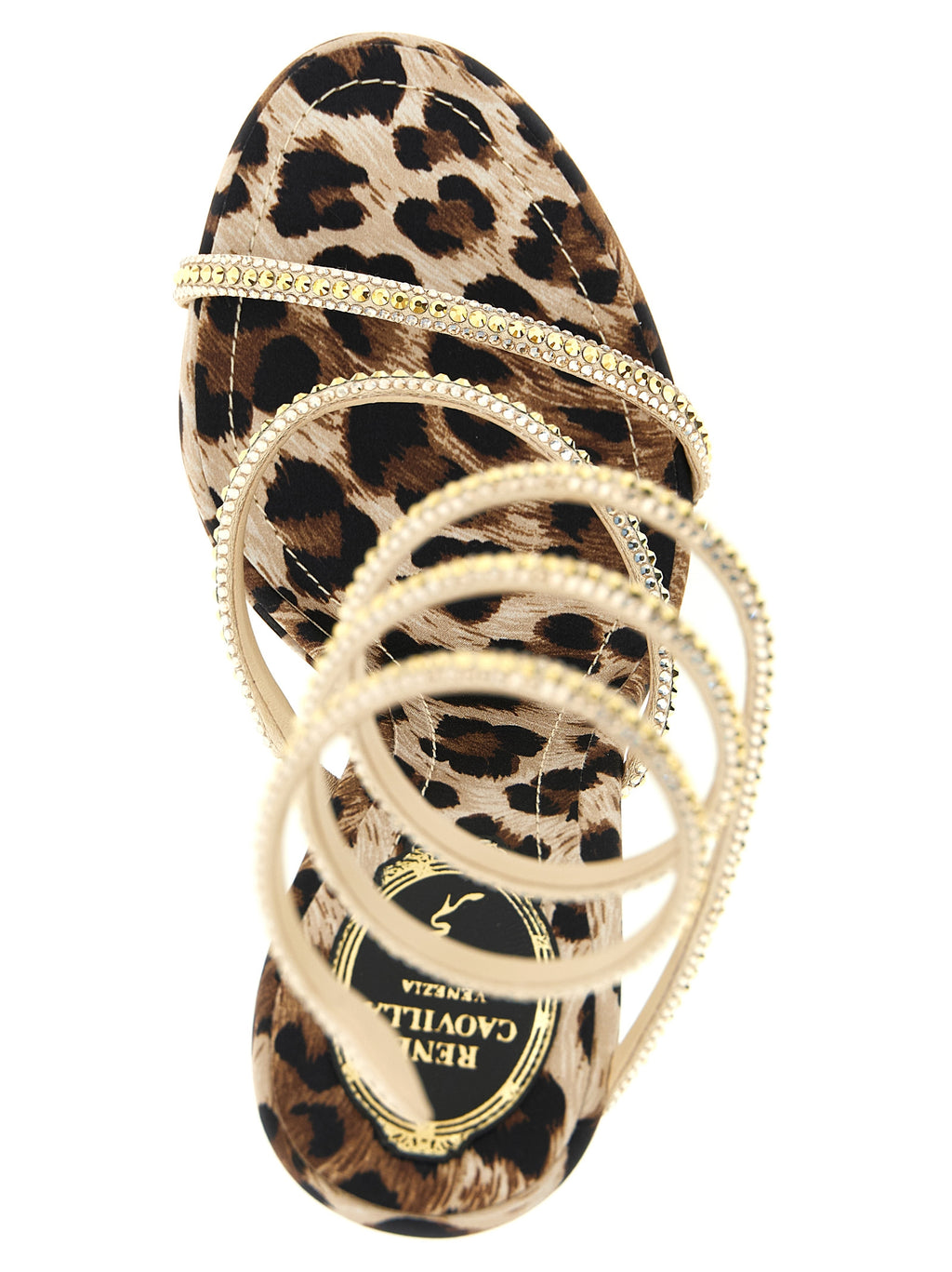 René Caovilla Cleo Leopard Sandals