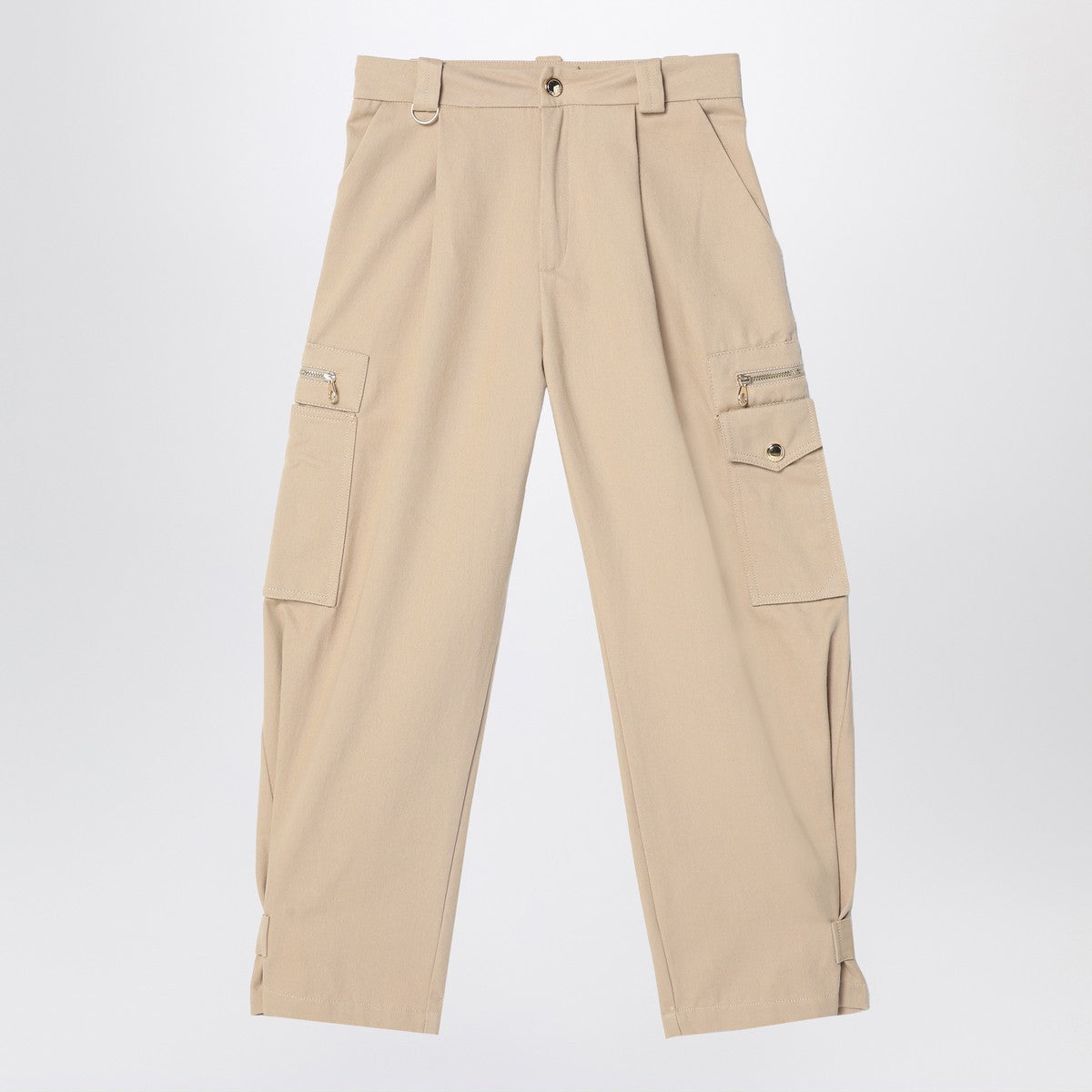 Chloé Beige cotton cargo pants