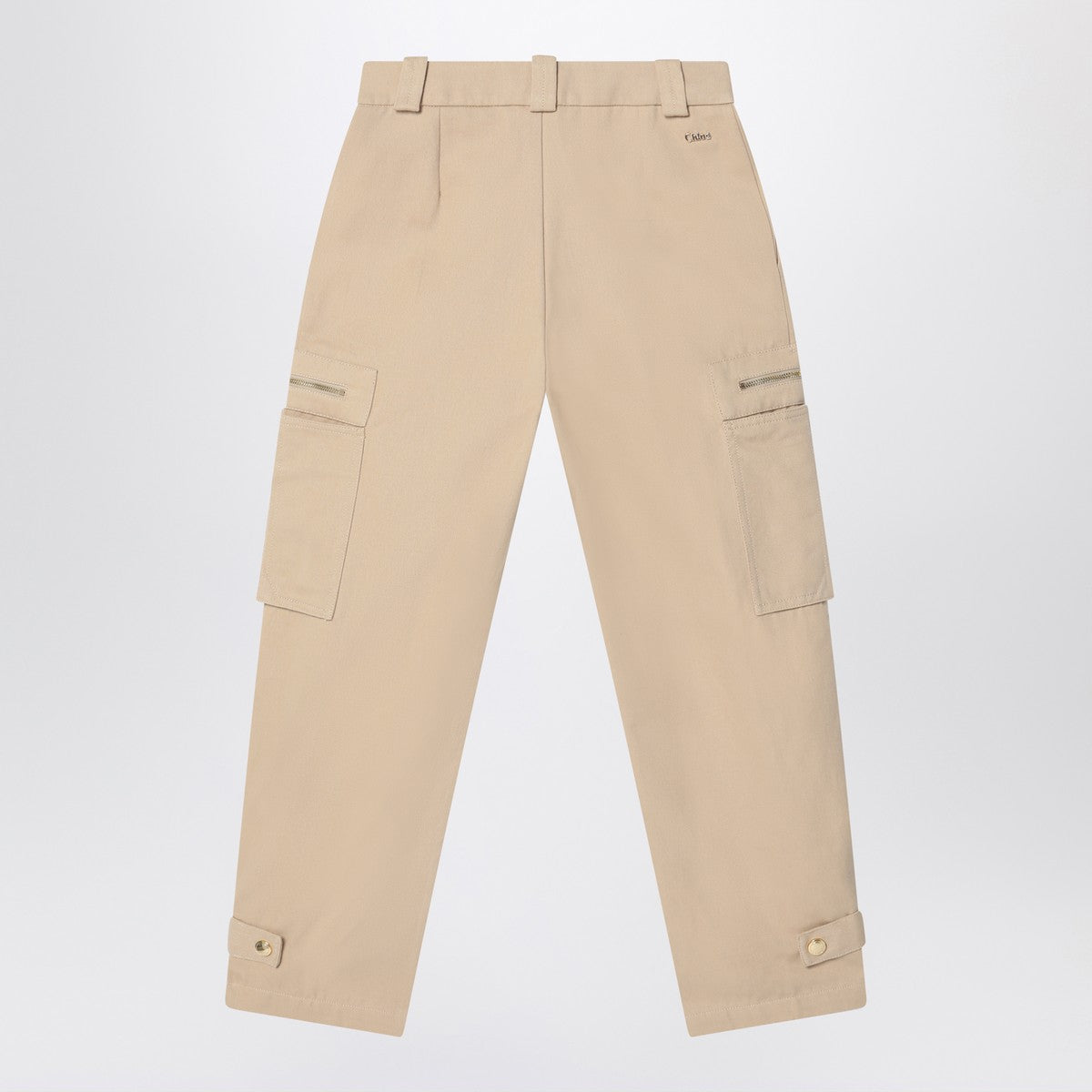 Chloé Beige cotton cargo pants