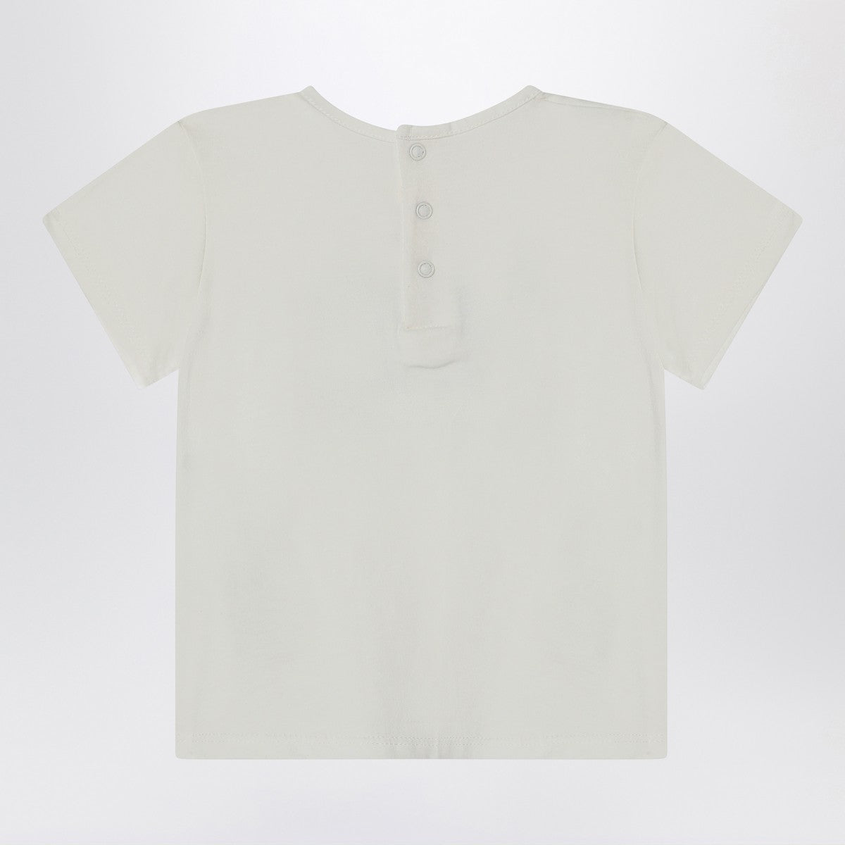 Chloé White cotton T-shirt with embroidered logo