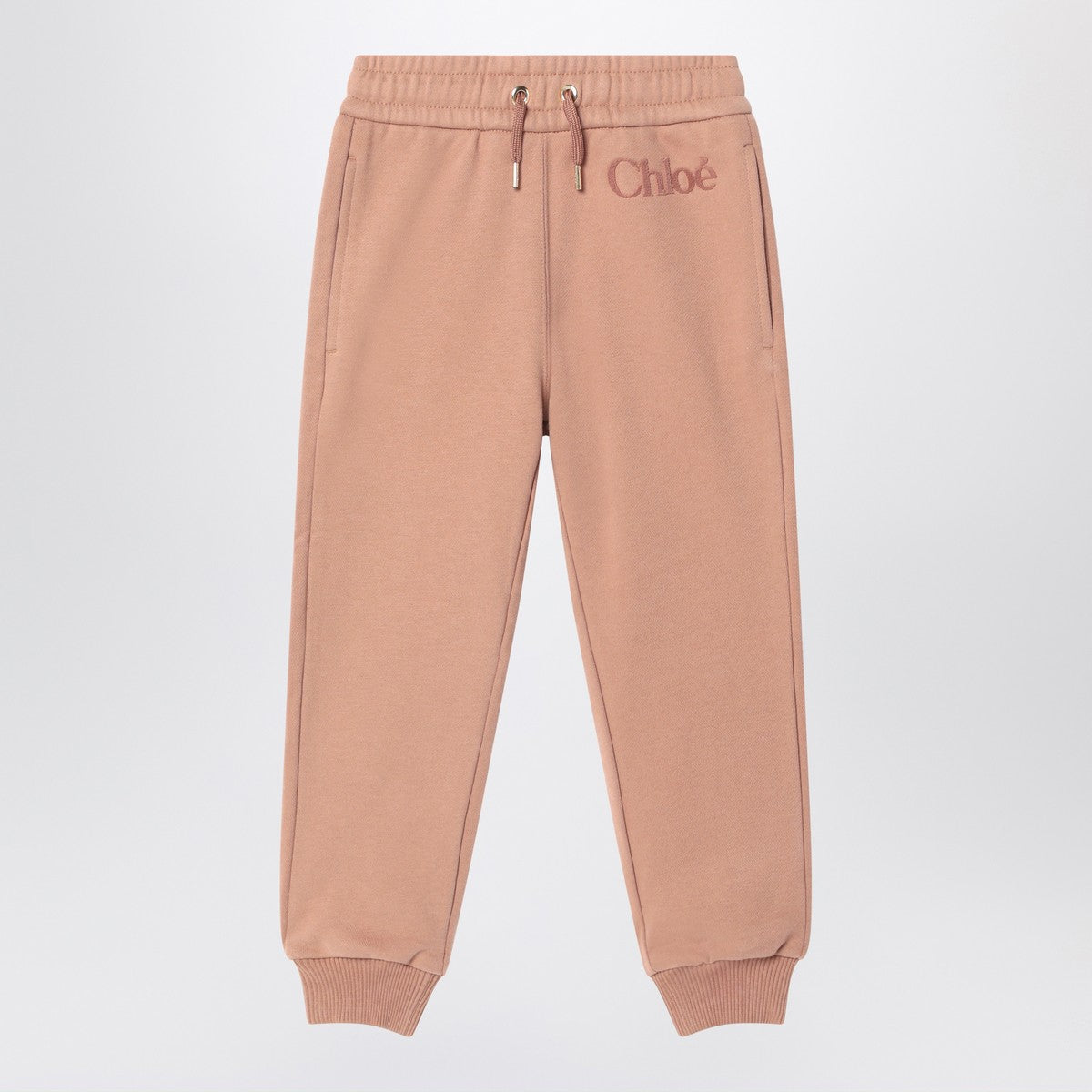 Chloé Antique pink joggers with logo