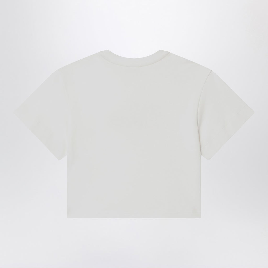 Chloé White T-shirt with embroidered logo
