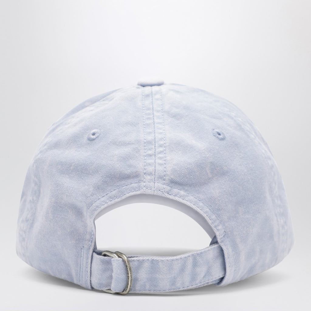 Acne Studios Faded light blue baseball cap with logo