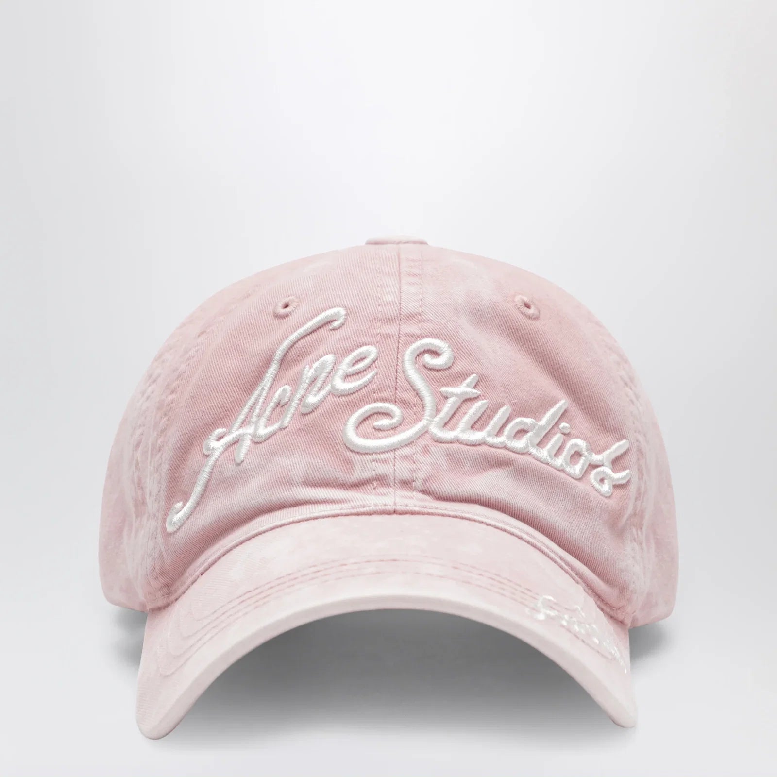Acne Studios Faded pink baseball cap with embroidered logo