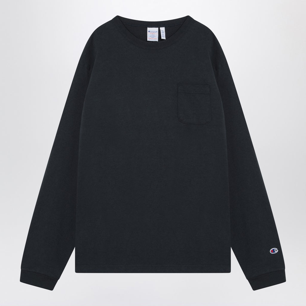 Champion Navy blue long-sleeved T-shirt