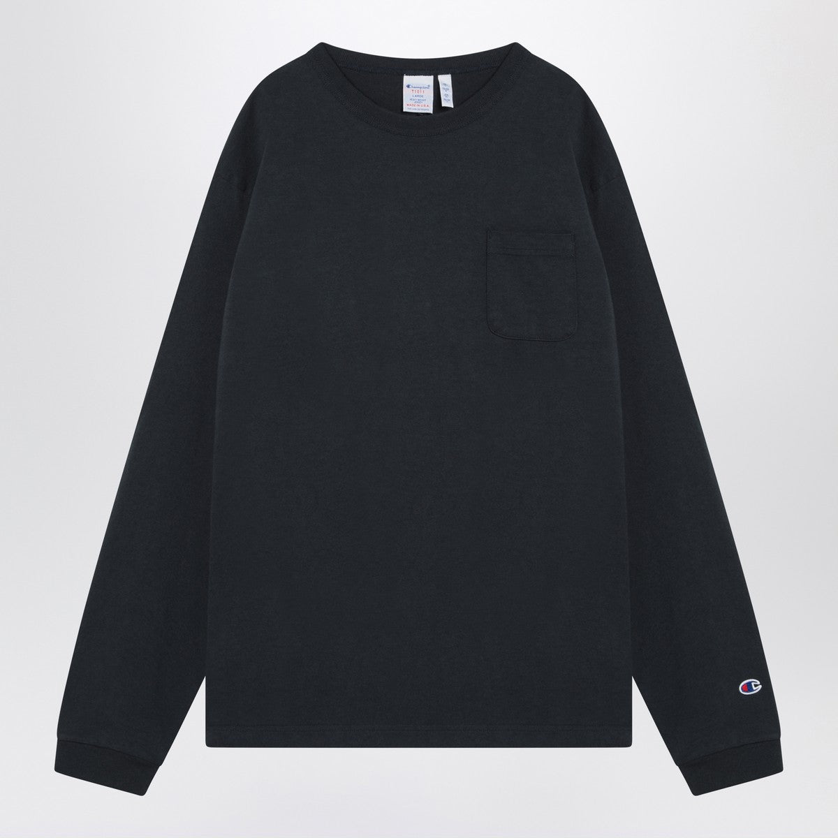 Champion Navy blue long-sleeved T-shirt