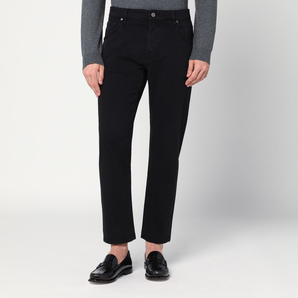PT Torino Denim Black cotton trousers