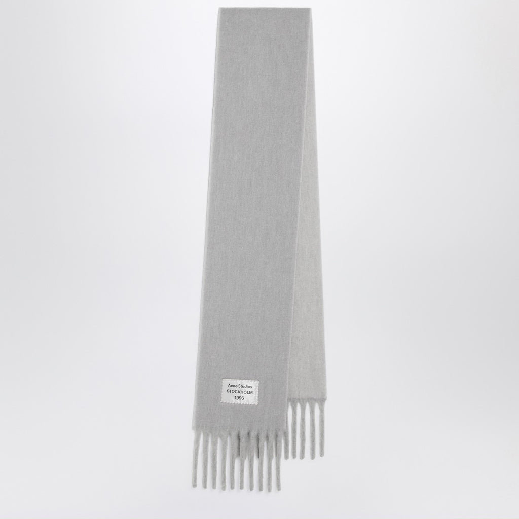 Acne Studios Grey/light grey scarf in wool and alpaca blend