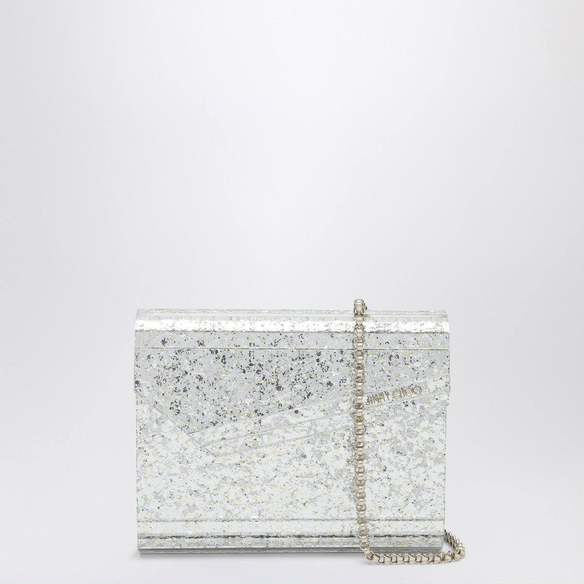 Jimmy Choo Champagne-coloured Candy clutch