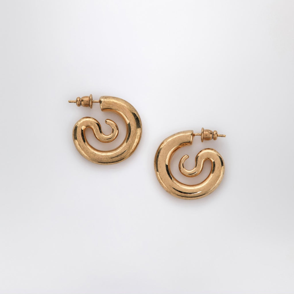 Panconesi Serpent Hoops Extra Small earrings in gold tone