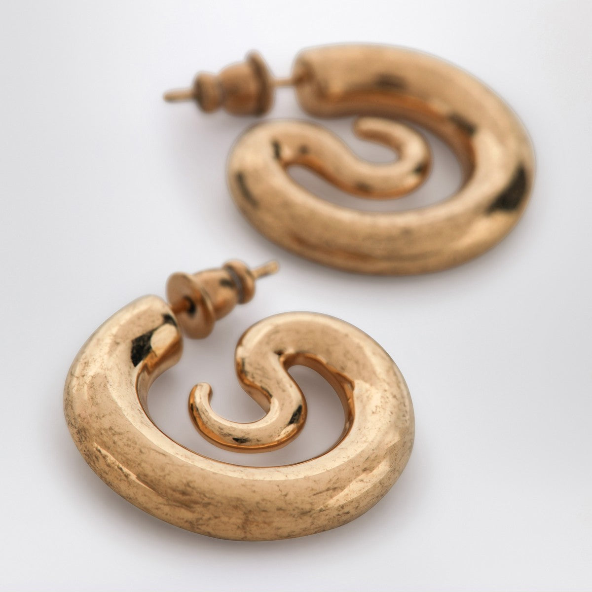 Panconesi Serpent Hoops Extra Small earrings in gold tone