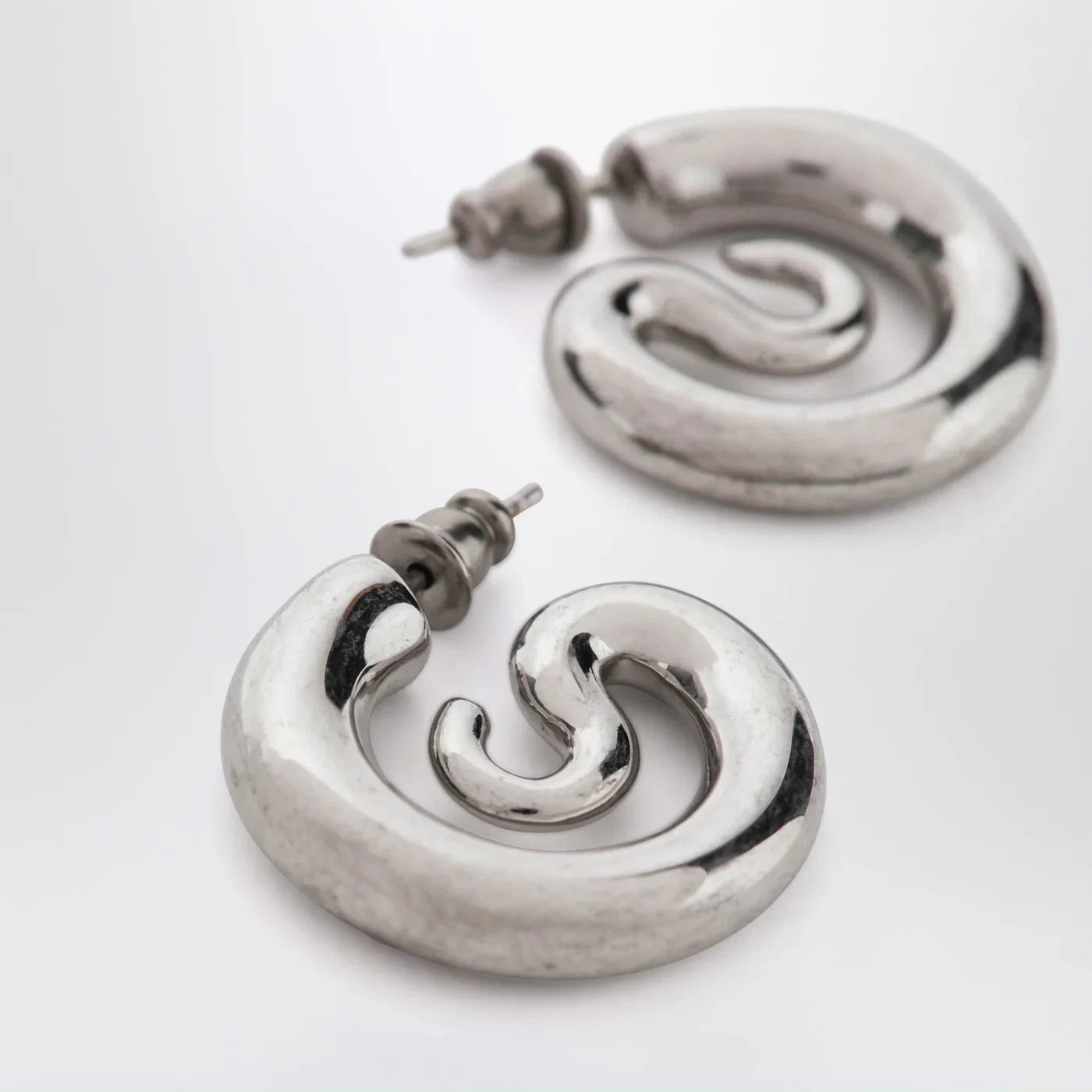 PANCONESI Serpent Hoops Extra Small earrings in silver tone