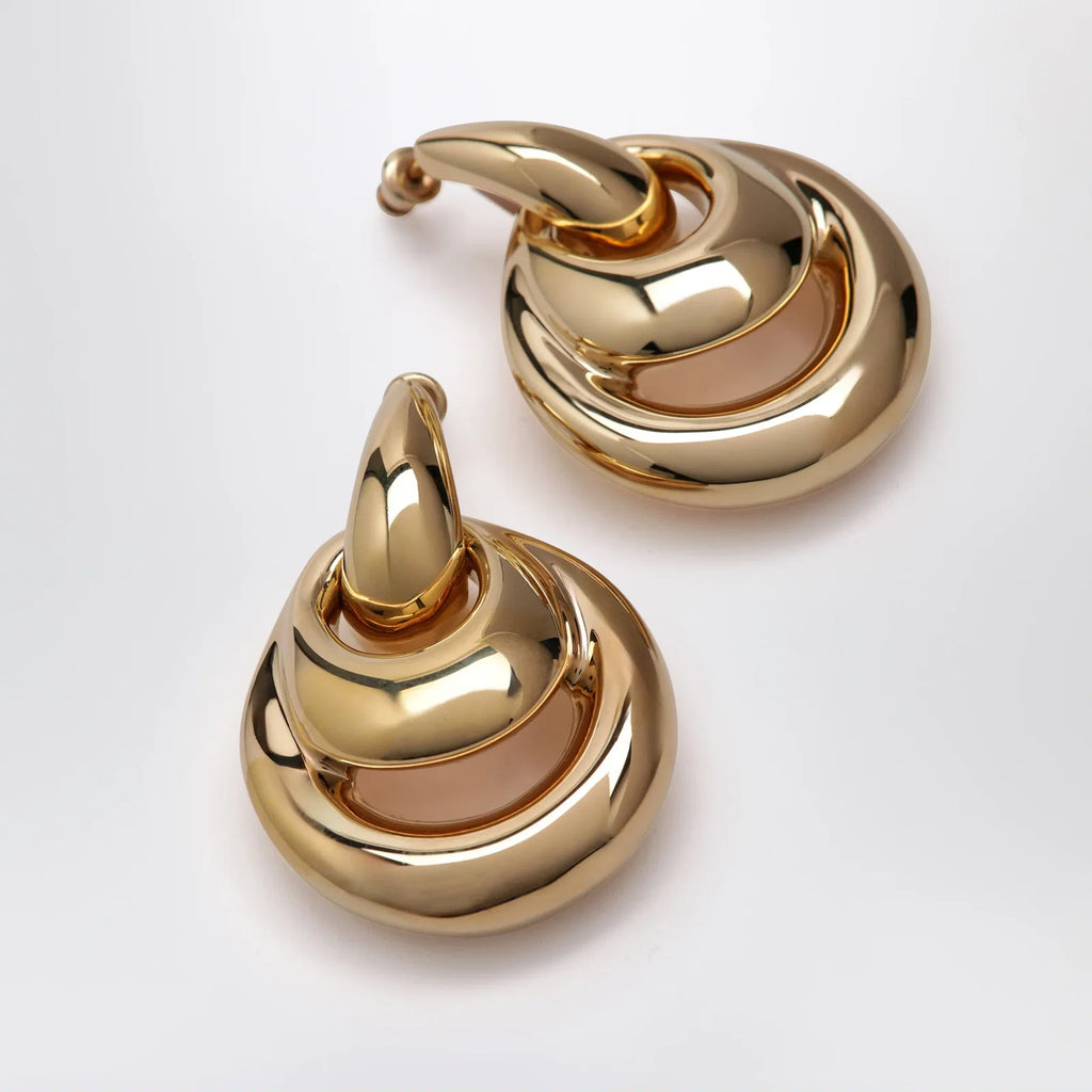 PANCONESI Gold-Tone Blow Up Drop Earrings