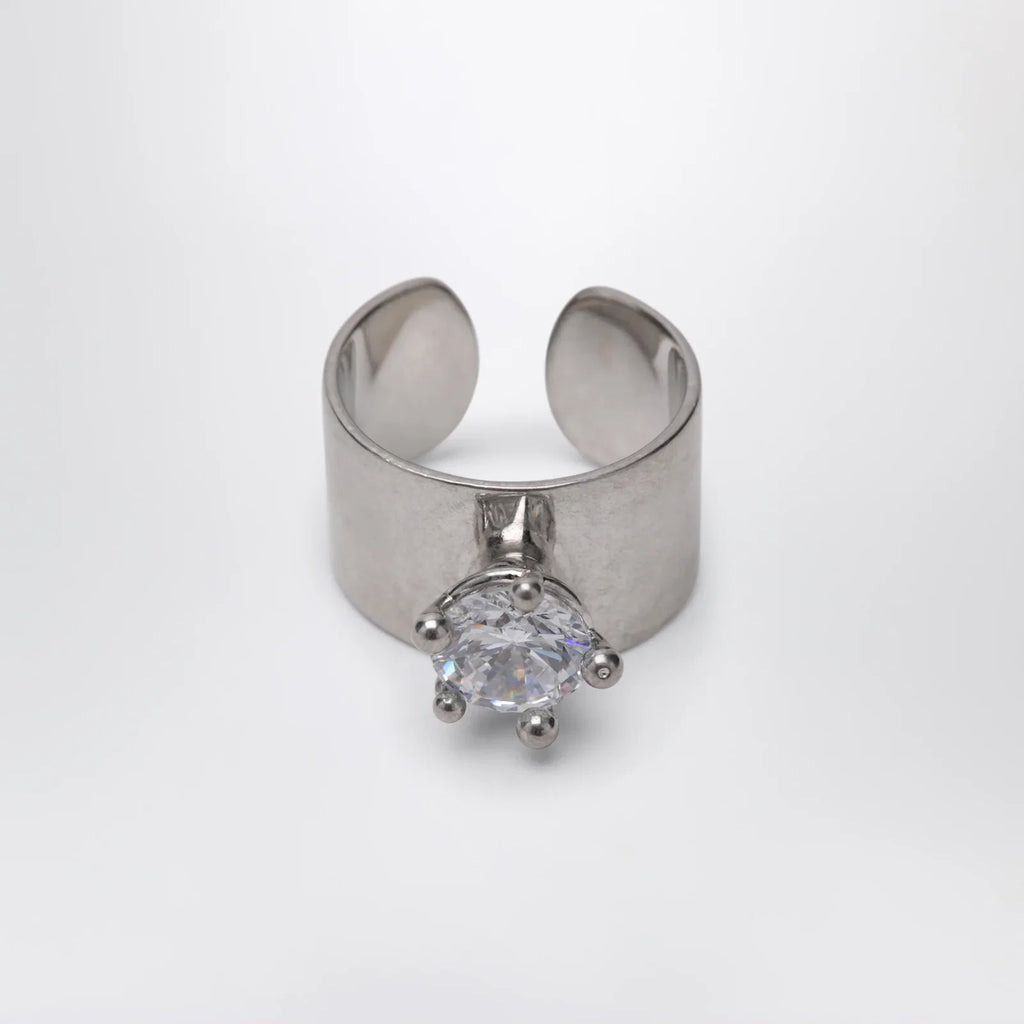 PANCONESI Armour Ring Small with Diamonds