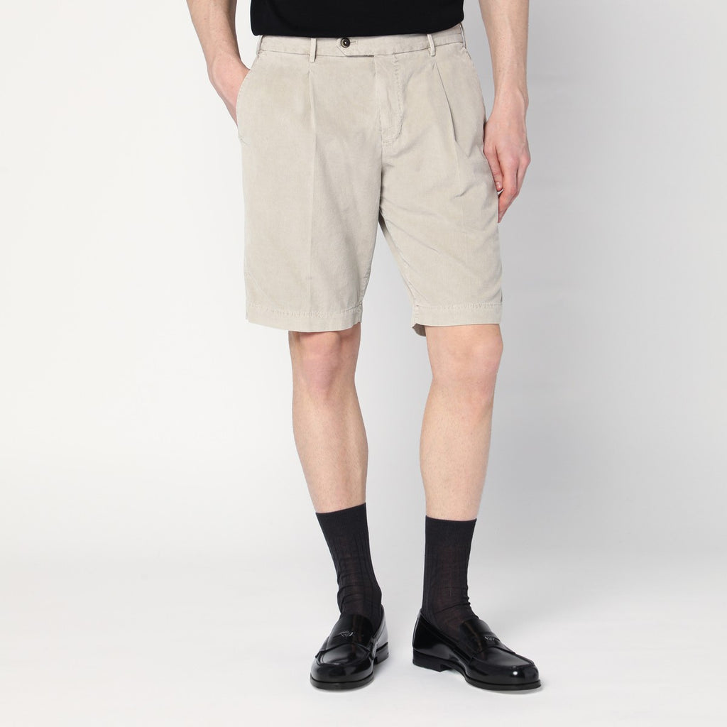 PT Torino Beige cotton bermuda shorts