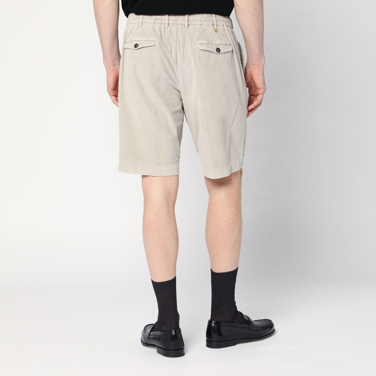 PT Torino Beige cotton bermuda shorts