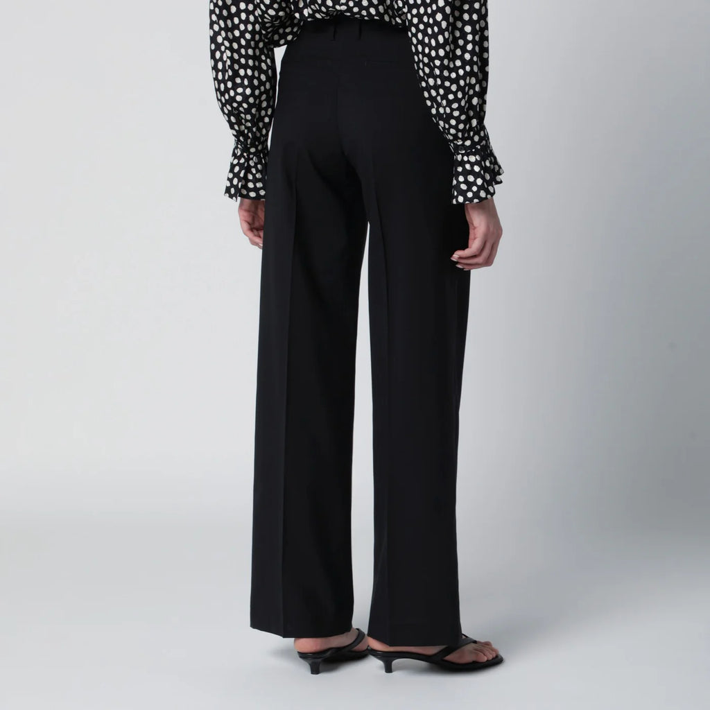 PT Torino Black wool trousers