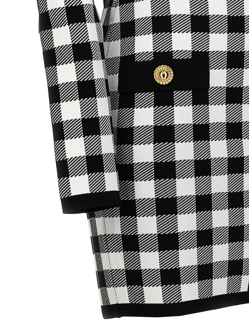 Balmain Vichy Knit Dress