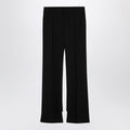 Chloé Black asymmetrical wool trousers