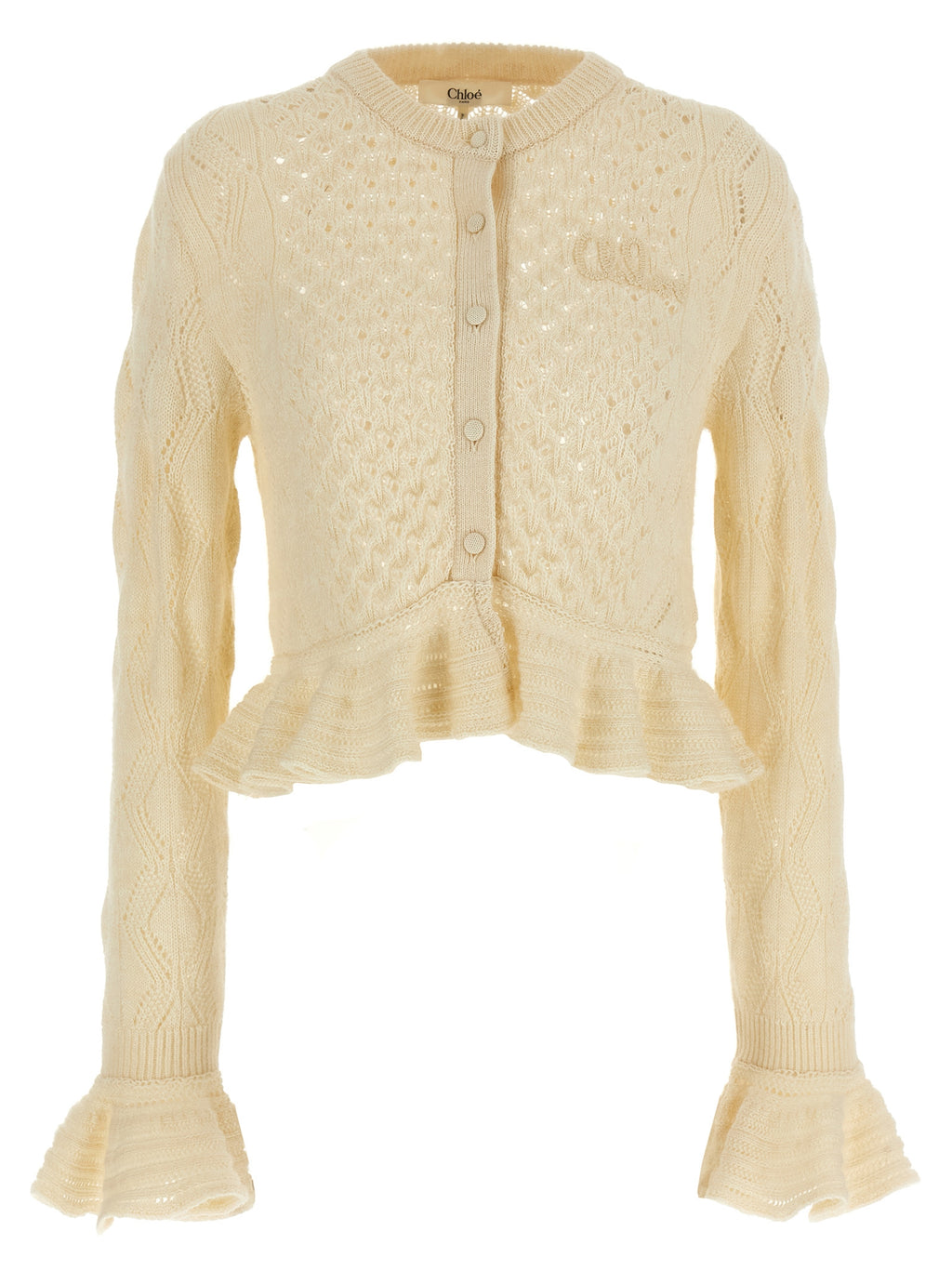 ChloÉ Pointelle Cardigan