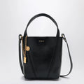Chloé Small Spin black leather tote bag