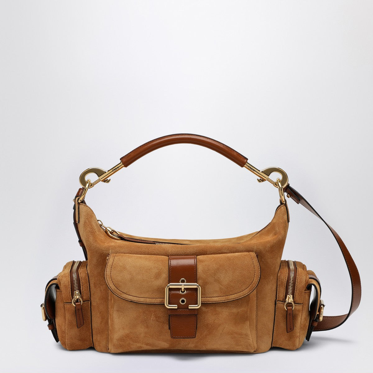 Chloé Tan coloured suede leather Camera bag