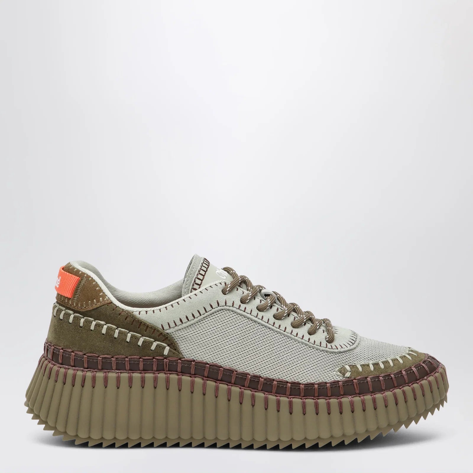 Chloé Nama sneakers in military green