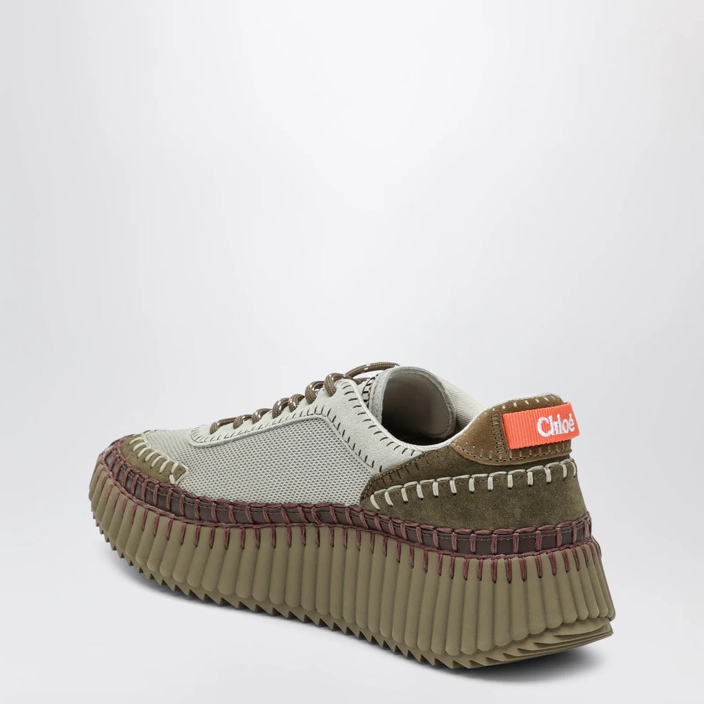 Chloé Nama sneakers in military green