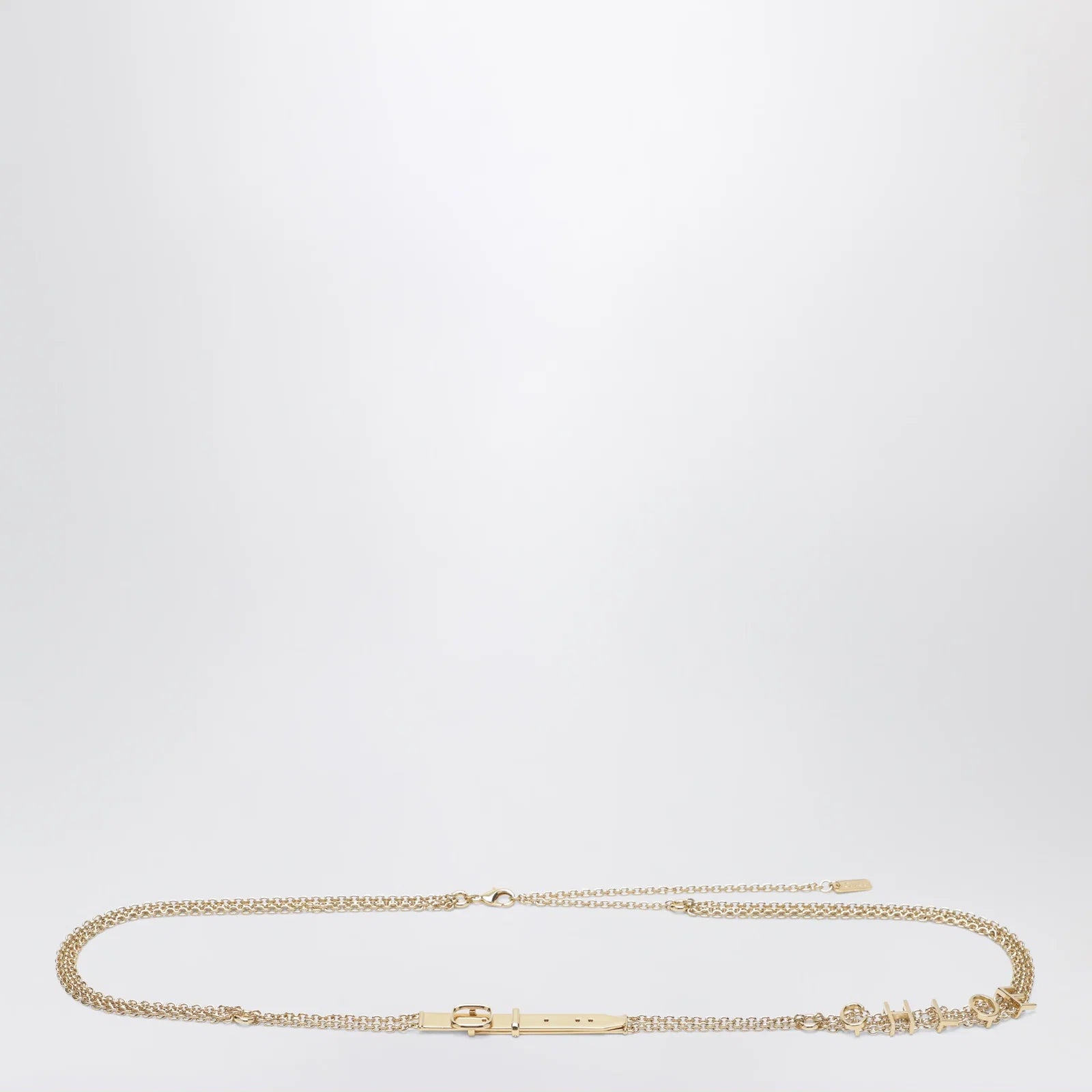 Chloé Gold-tone belt with logo lettering