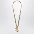 Chloé Gold/Ivory heart chain necklace