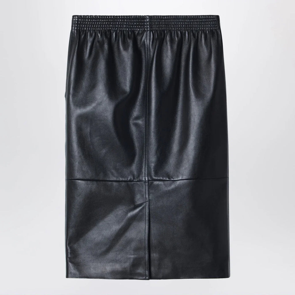 Chloé Black pencil skirt in plongé nappa leather