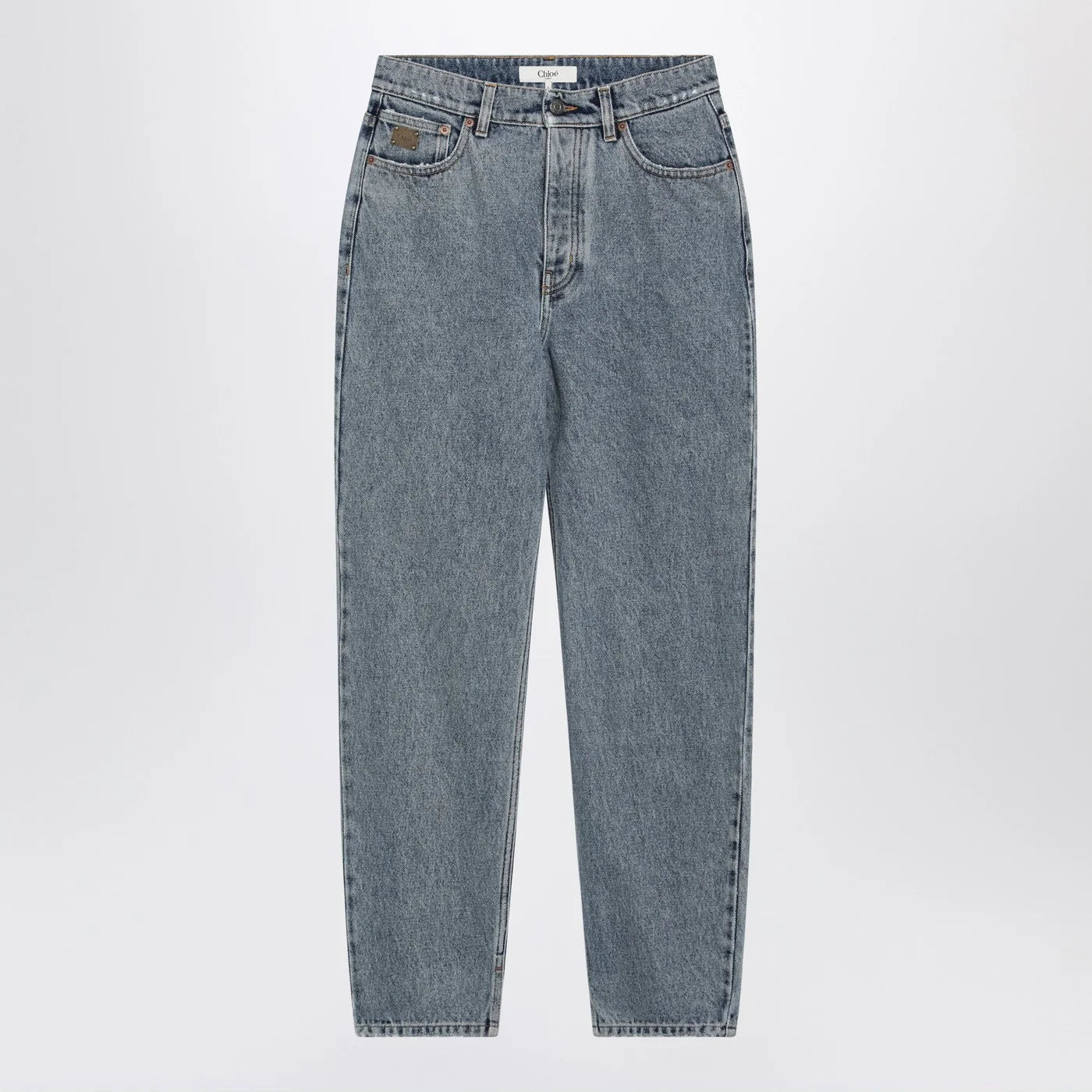 Chloé Light indigo high-waisted tapered jeans