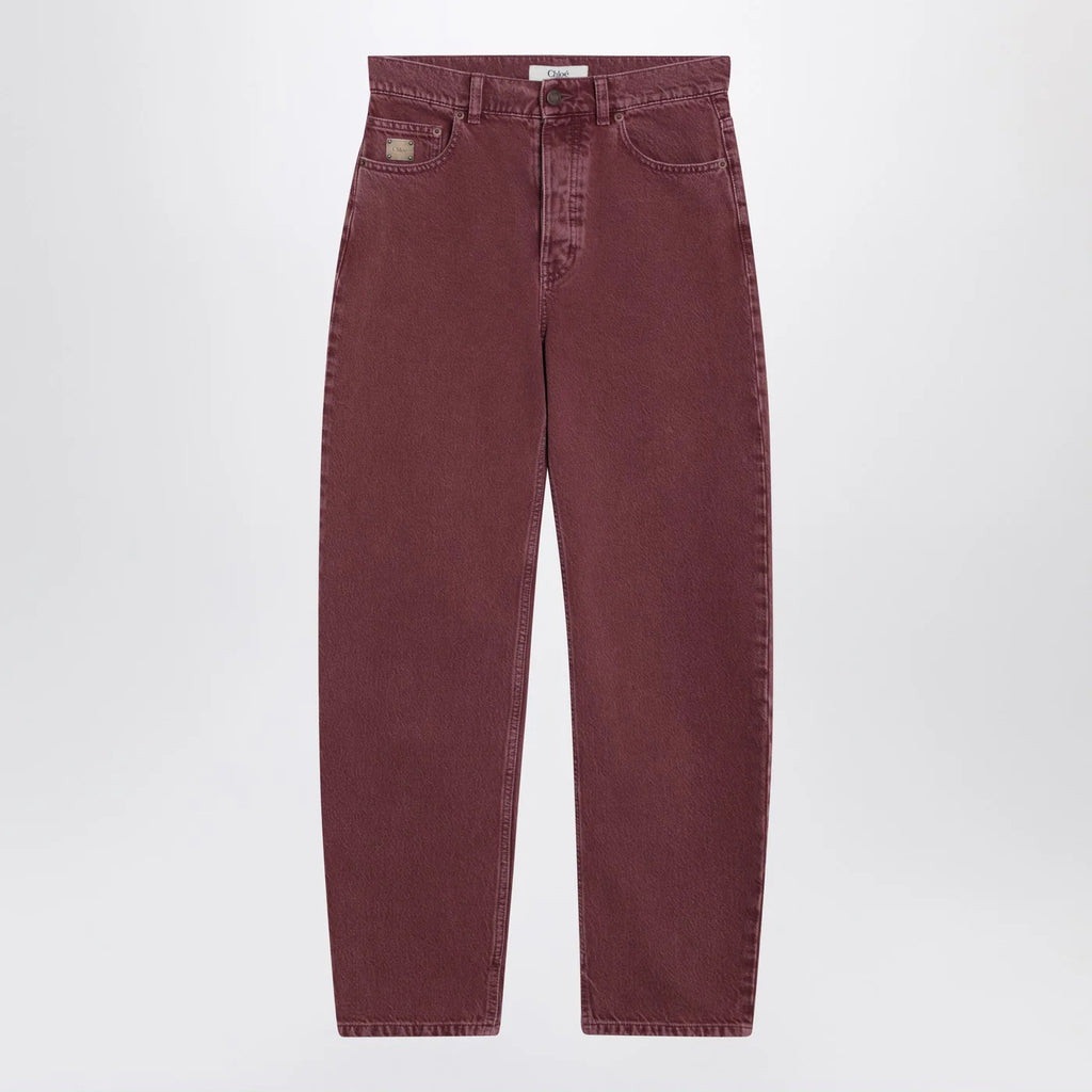 Chloé Dark pink denim jeans