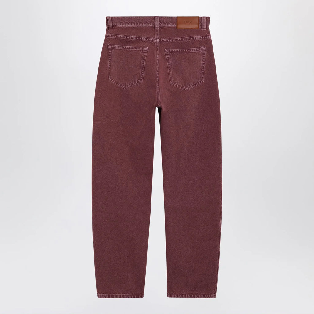 Chloé Dark pink denim jeans