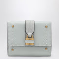 Chloé Paddington mini trifold wallet in aqua blue leather