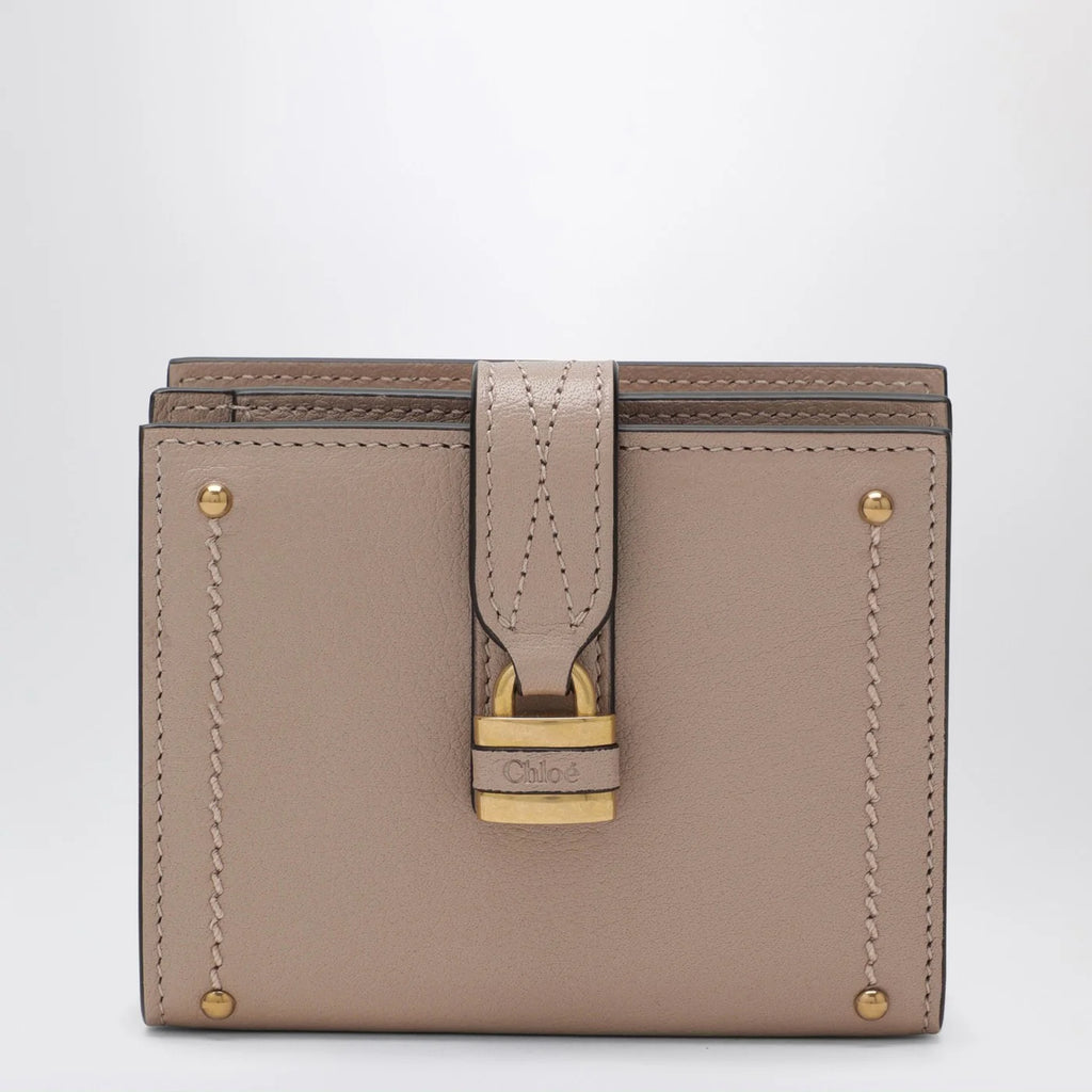 Chloé Pink leather square Paddington wallet