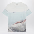 Chloé Crewneck logo T-shirt in cotton jersey, Iconic Milk