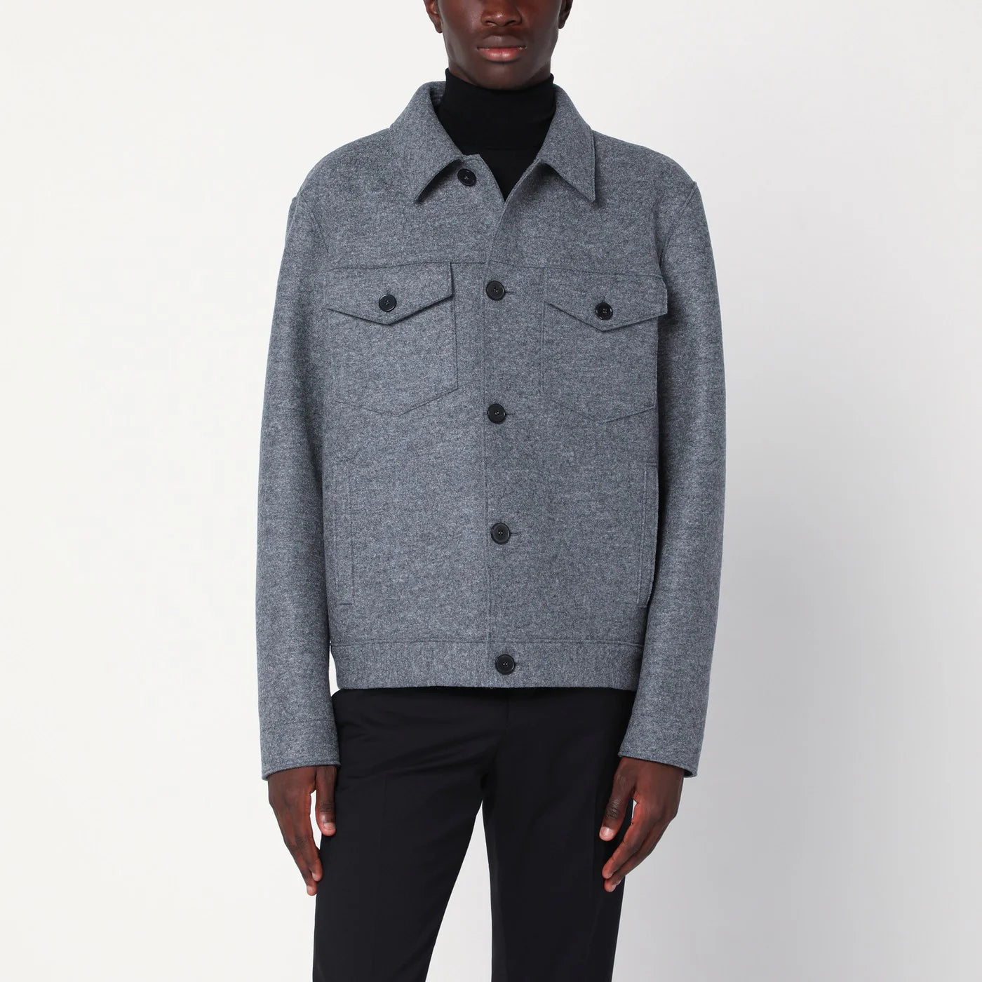 Harris Wharf London Light grey wool jacket