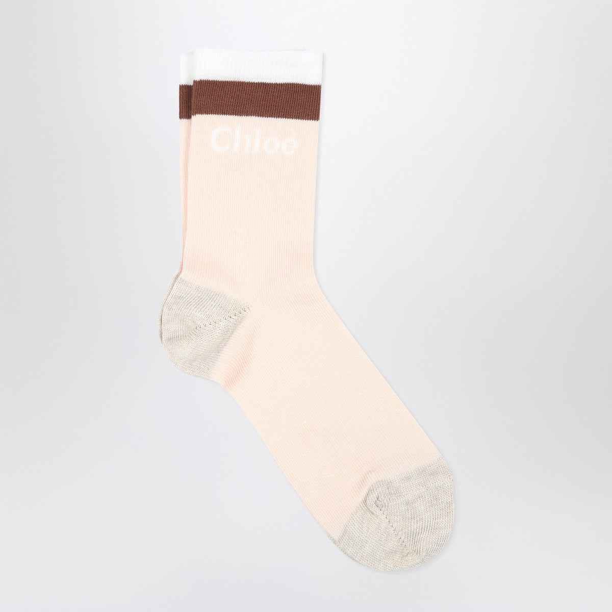 Chloé Light pink socks with logo