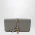 Chloé Grey Alphabet flap wallet in grained leather
