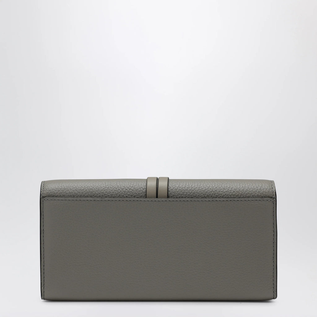 Chloé Grey Alphabet flap wallet in grained leather