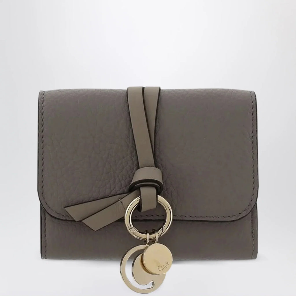 Chloé Small Alphabet trifold wallet grey